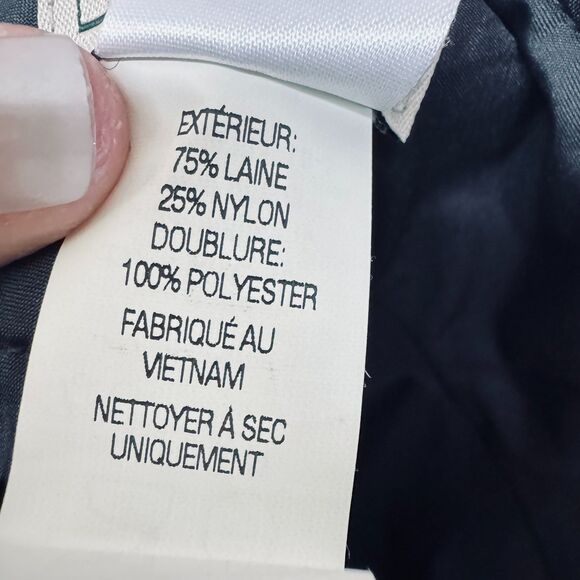 L.L. Bean wool Skirt 4P Green Plaid Christmas Wool - Picture 5 of 8